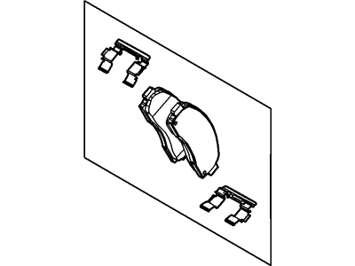 2004 Ford Ranger Brake Pads - 3L5Z-2001-AA