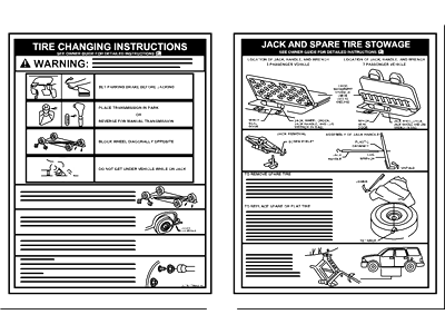 Ford 4L2Z-17A083-A Decal - Jack Operation