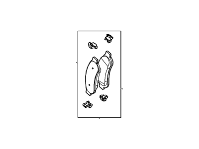 Ford AC3Z-2200-B Kit - Brake Lining