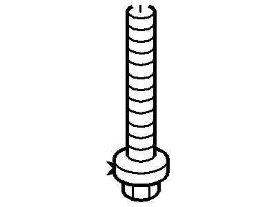 Ford -N805327-S Bolt - M6 - 1.0 X 66 Hex Flang