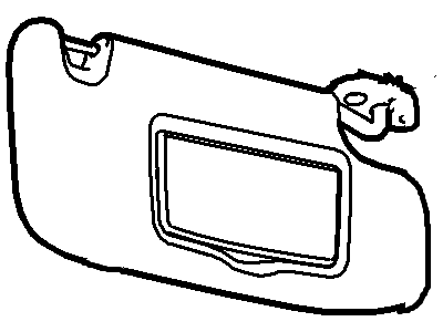 Ford AE5Z-5404105-AB Sun Visor Assembly