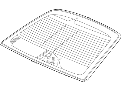 Ford 3W4Z-5442006-AA Glass - Sliding