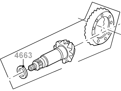 Ford 5L3Z-4209-C Gear And Pinion Assembly