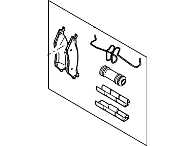 2008 Ford F-550 Super Duty Brake Pads - 5C3Z-2001-BA