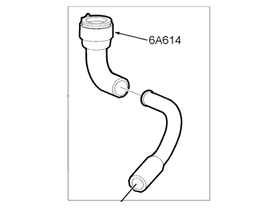 2000 Mercury Sable PCV Hose - YF1Z-6A664-BB