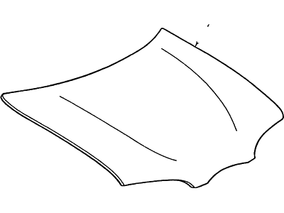 1998 Mercury Mystique Hood - F8RZ-16612-BA