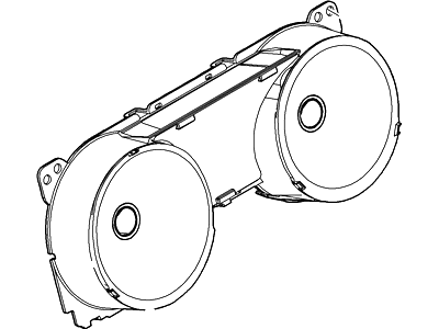 Ford BR3Z-10890-A Mask - Fuel And Temperature Gauge