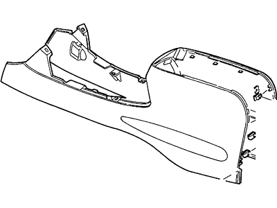 2000 Ford Explorer Center Console Base - XL2Z98045A36AAA