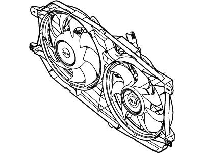 Ford 5F9Z-8C607-BA Fan And Motor Assembly