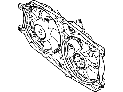 Ford 5F9Z-8C607-BM Motor And Fan Assy - Engine Cooling