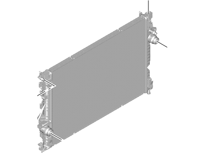 Ford CV6Z-8005-BCP Radiator Assembly