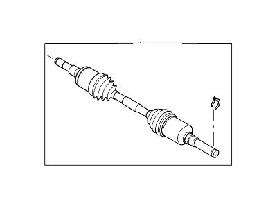 Lincoln LS Axle Shaft - 3W4Z-4K139-CA