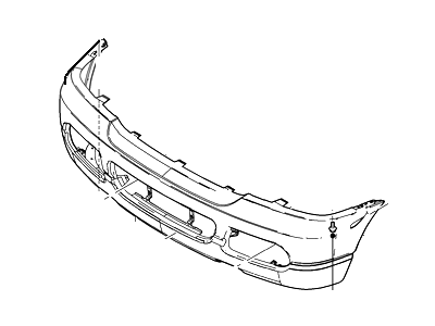 2003 Ford Explorer Bumper - 2L2Z-17D957-SACP