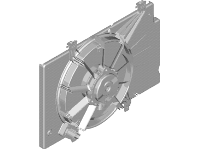 Ford Fiesta Engine Cooling Fan - C1BZ-8C607-C