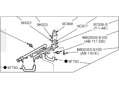 Ford Taurus Fuel Rail - F6DZ9F792HD