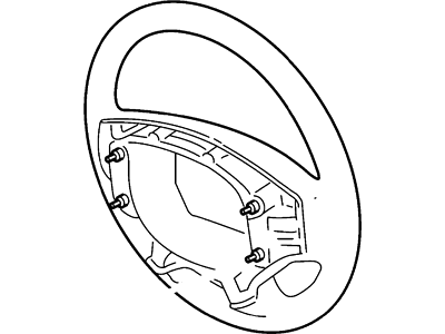 Ford YF2Z-3600-CD Steering Wheel Assembly
