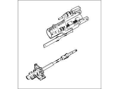 2001 Lincoln LS Steering Column - XW4Z-3C529-MA