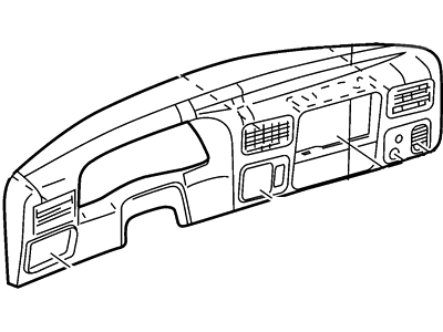 Ford XC3Z-25044D70-EAA Panel - Instrument