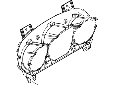 Ford AE9Z-10890-A Mask - Fuel And Temperature Gauge