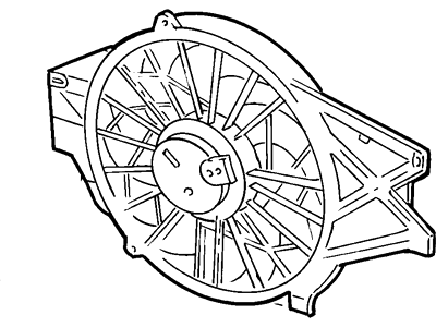 2000 Ford Mustang Engine Cooling Fan - XR3Z-8C607-AA
