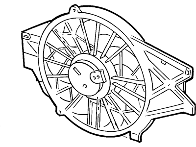 1999 Ford Mustang Cooling Fan Assembly - XR3Z-8C607-AA