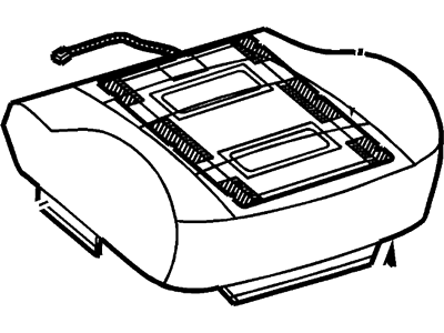 Ford 1C3Z-28632A23-BA Seat Cushion Lower Driver Side