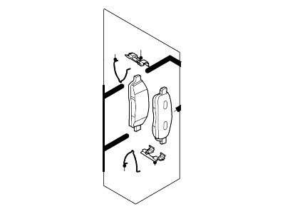 Ford 5L3Z-2001-A Kit - Brake Shoe And Lining