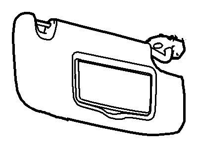 2010 Mercury Milan Sun Visor - 9H6Z-5404105-AA
