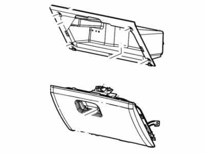 2002 Lincoln LS Glove Box - 1W4Z54060T10AAE