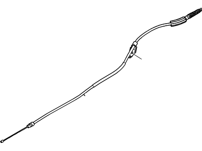 Ford Explorer Sport Trac Parking Brake Cable - 6L2Z-2A635-AB
