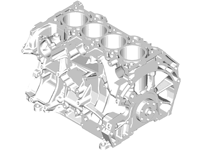 Ford DS7Z-6009-A Cylinder Assembly - Short Block