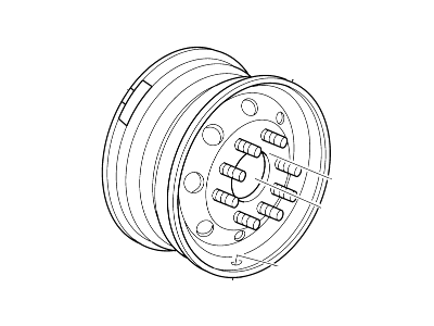 Ford F-450 Super Duty Spare Wheel - F81Z-1015-DA