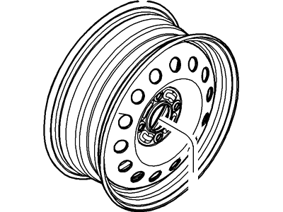 Ford 8S4Z-1007-D Wheel Assembly