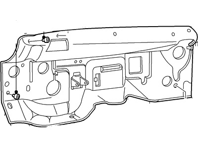 Ford 4L2Z7801670AA Insulator Dash Panel