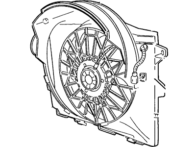 Mercury Grand Marquis Engine Cooling Fan - 1W7Z-8C607-AA