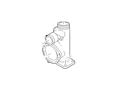 2001 Lincoln LS Thermostat Housing - XW4Z-8592-AA