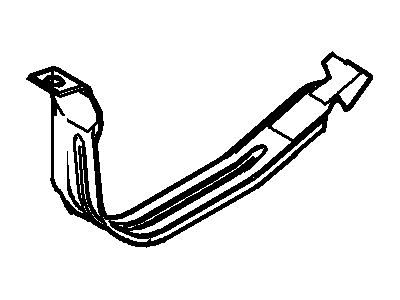 Mercury Mountaineer Fuel Tank Strap - 6L2Z-9054-BA