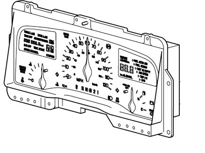 Ford YW1Z-10849-BA Instrument Cluster