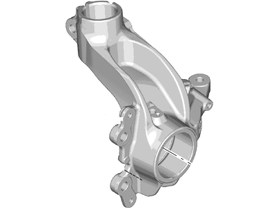 2018 Lincoln MKC Steering Knuckle - EJ7Z-3K185-A