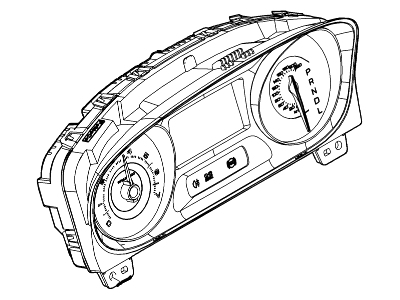 Ford Edge Instrument Cluster - CT4Z-10849-AA