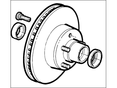 Ford F1ZZ-1102-B Hub And Disc Assembly