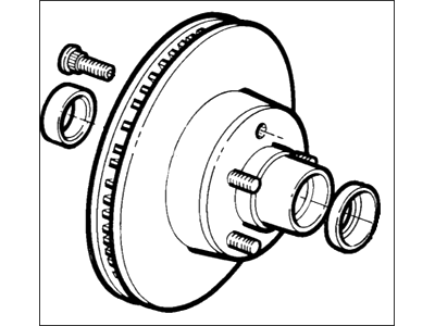 1981 Ford Fairmont Brake Disc - F1ZZ-1102-B