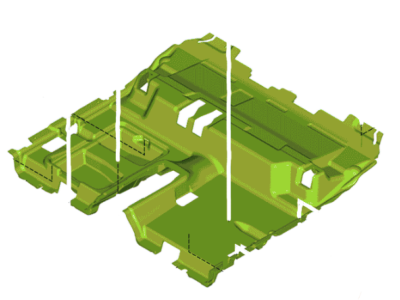 Ford CJ5Z-7813048-AB Insulator - Floor