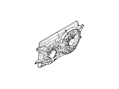 Ford XF2Z-8C607-AB Fan And Motor Assembly