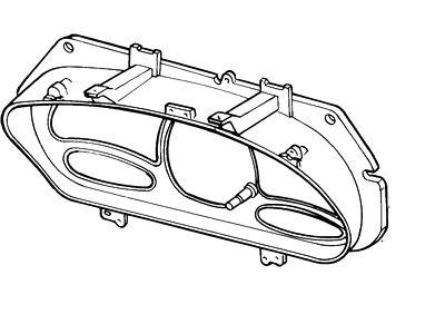 Ford F7CZ-10890-AA Mask - Fuel And Temperature Gauge