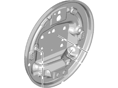 Ford Fiesta Brake Backing Plate - 8V5Z-2211-B