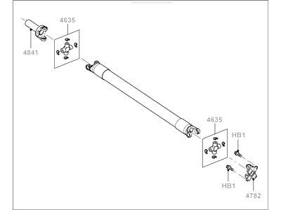 2009 Ford Expedition Drive Shaft - 7L1Z-4602-A