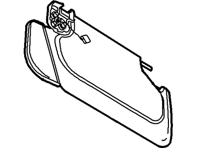 Ford 3W4Z-5404105-AAC Sun Visor Assembly