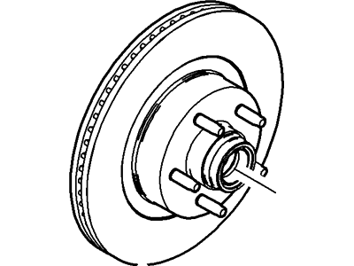 Ford 5L2Z-1102-BA Hub Assembly - Wheel