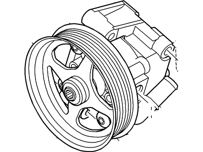 2005 Lincoln Aviator Power Steering Pump - 2C5Z-3A696-AARM